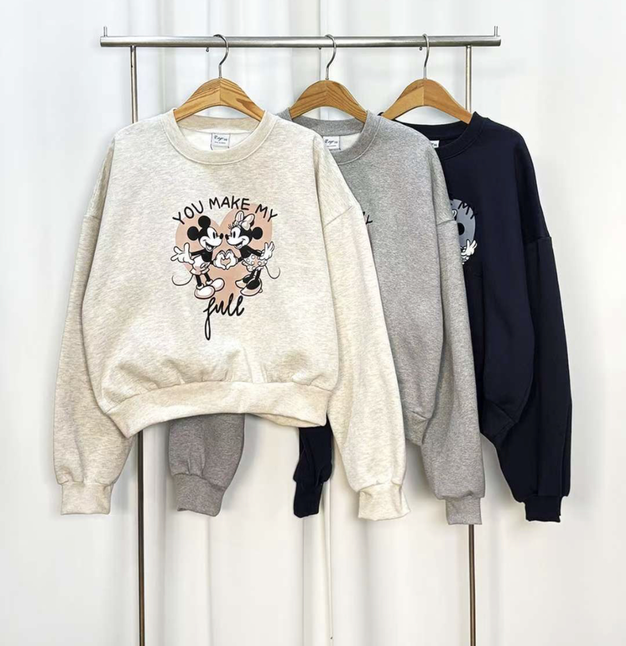 BBIBBICO韓國直郵女士新品人氣熱賣時尚真品26春夏職業衛衣BBIBBICO衛衣圖色3左三色