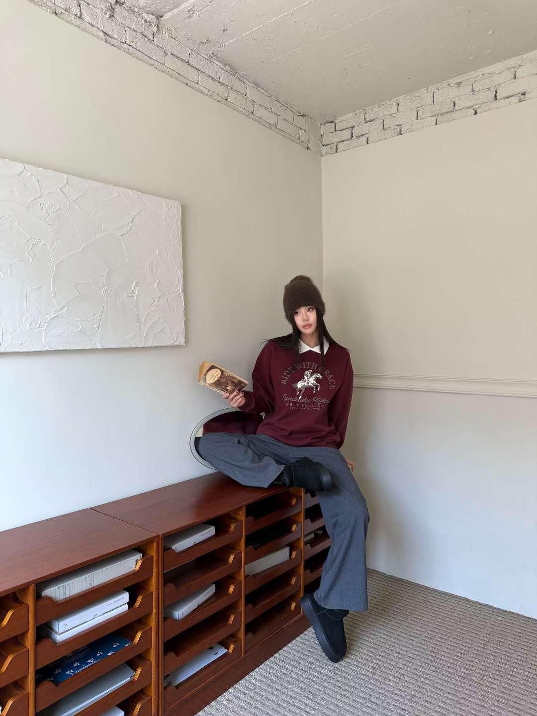 BBIBBICO東大門直郵女士新款真品熱賣26春夏時尚職業衛衣BBIBBICO衛衣