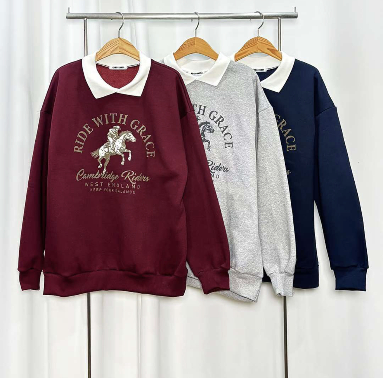 BBIBBICO東大門直郵女士新款真品熱賣26春夏時尚職業衛衣BBIBBICO衛衣圖色3左三色