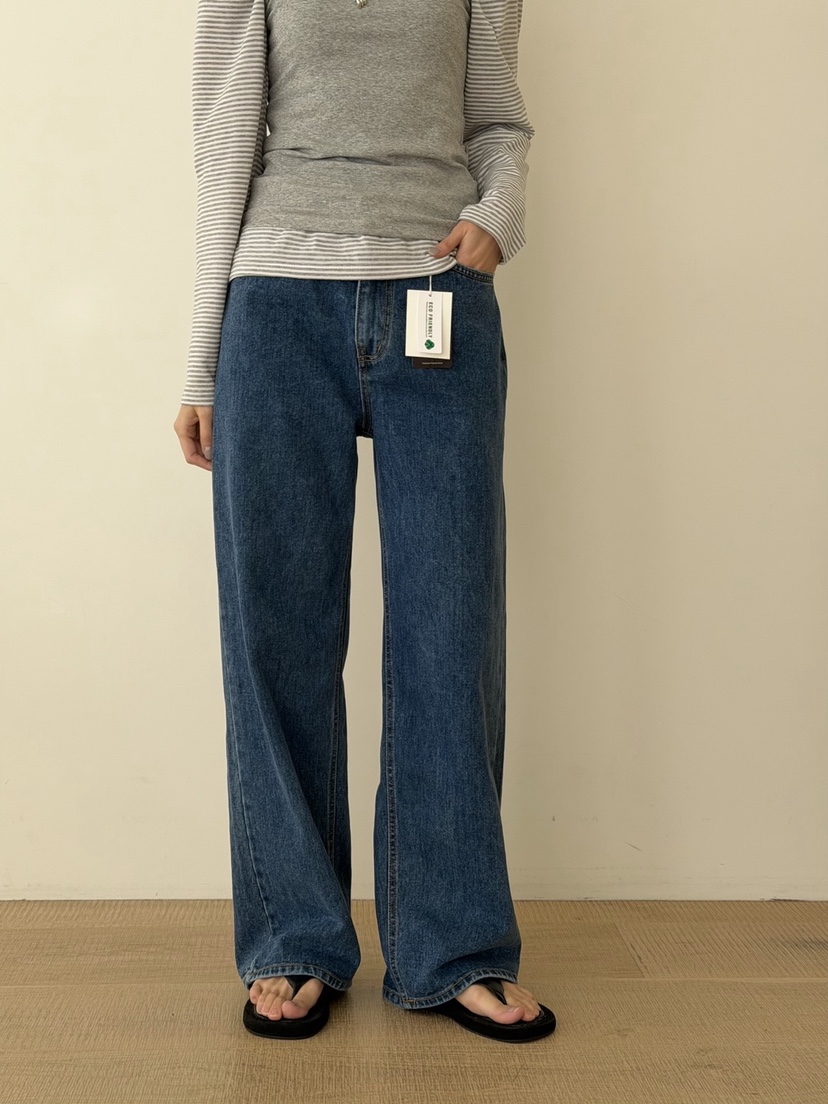 AMY GRACE韓國直郵女裝新品人氣時尚熱賣休閑職業牛仔褲AMY GRACE牛仔褲