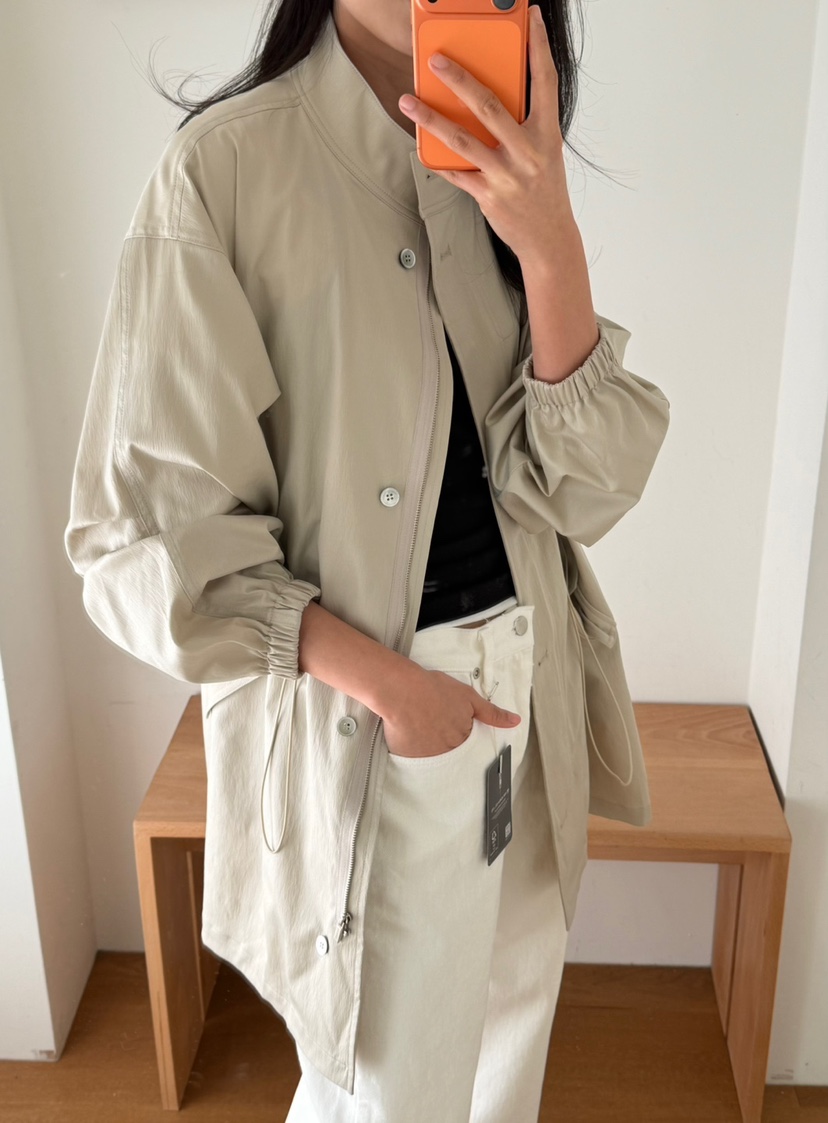 AMY GRACE韓國代購女士新款真品職業時尚26春夏長款風衣AMY GRACE長款風衣