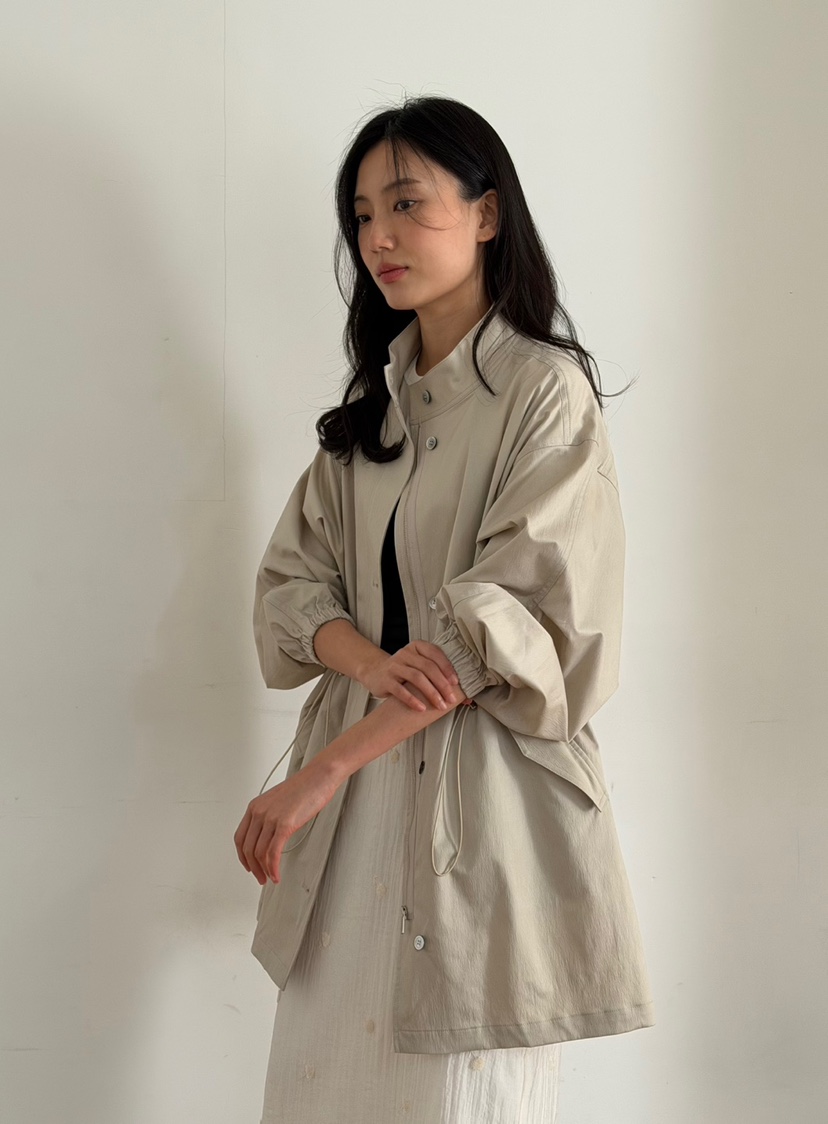 AMY GRACE韓國代購女士新款真品職業時尚26春夏長款風衣AMY GRACE長款風衣