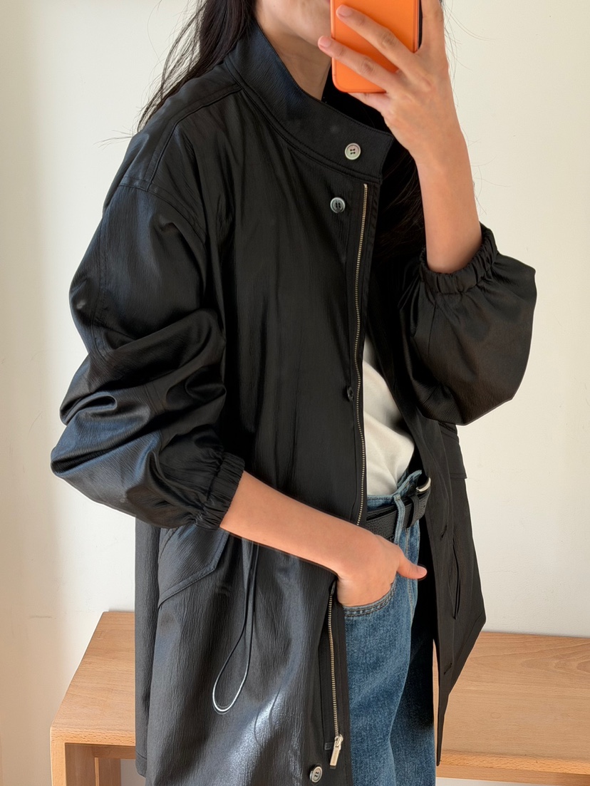 AMY GRACE韓國代購女士新款真品職業時尚26春夏長款風衣AMY GRACE長款風衣