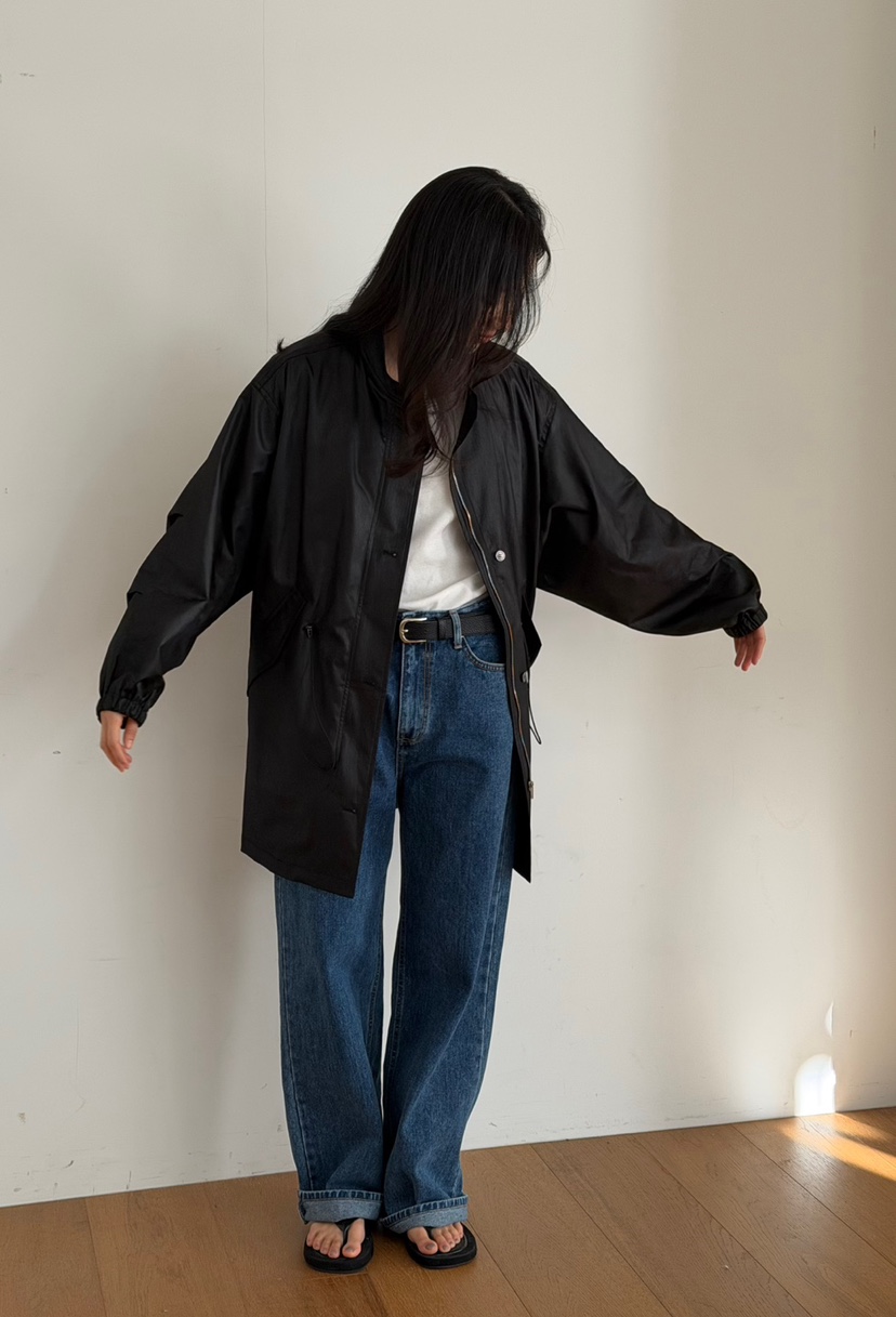 AMY GRACE韓國代購女士新款真品職業時尚26春夏長款風衣AMY GRACE長款風衣