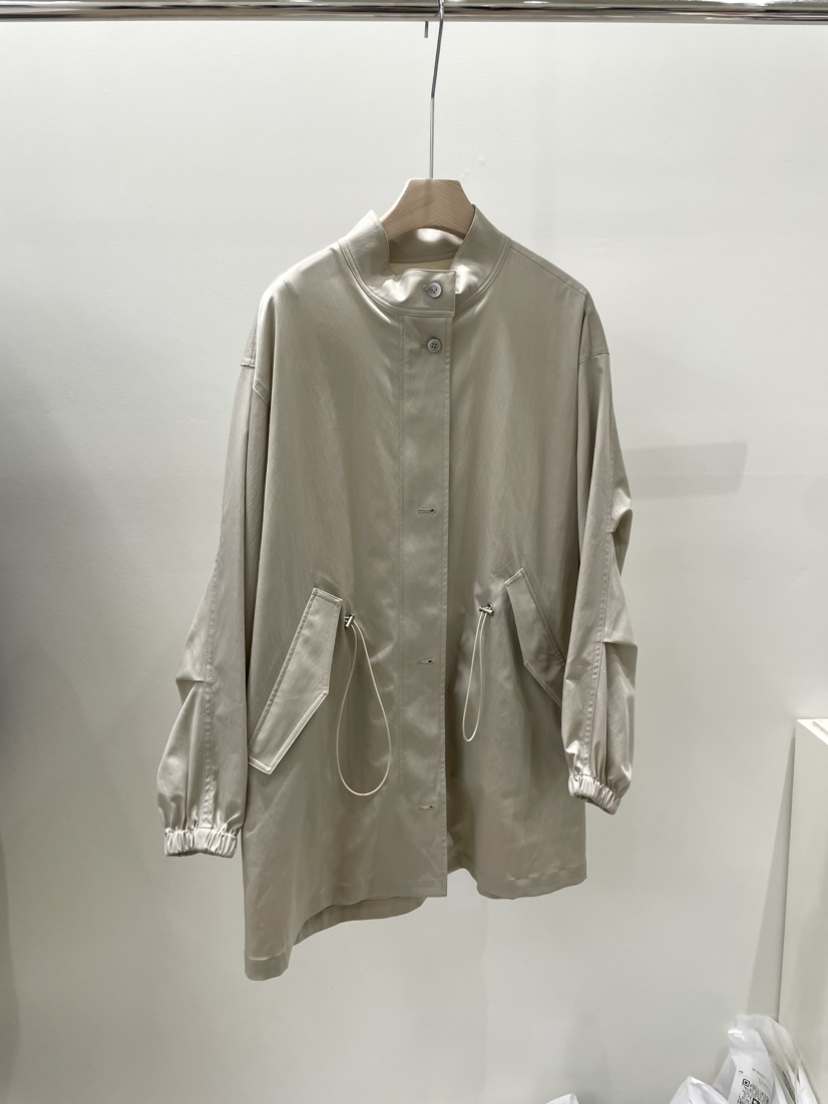 AMY GRACE韓國代購女士新款真品職業時尚26春夏長款風衣AMY GRACE長款風衣圖色1