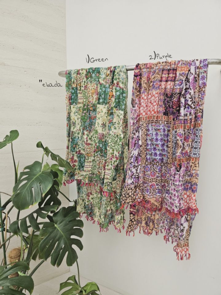 EBADA韓國代購女裝新款26春夏真品休閑熱賣人氣職業圍巾披肩EBADA圍巾/披肩