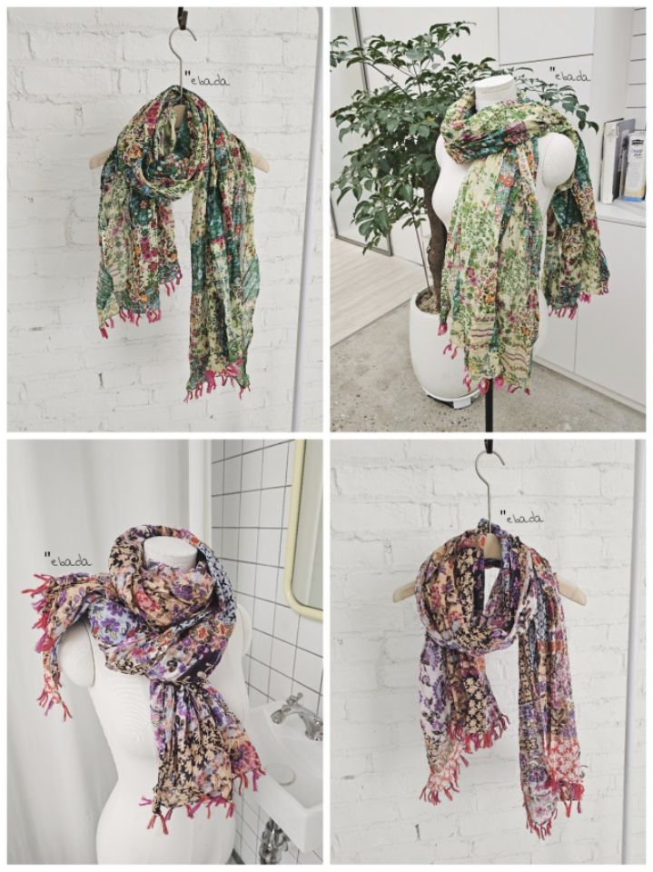 EBADA韓國代購女裝新款26春夏真品休閑熱賣人氣職業圍巾披肩EBADA圍巾/披肩