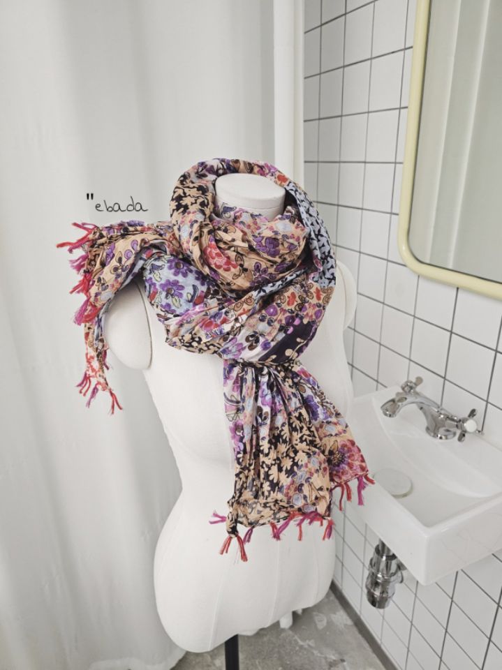 EBADA韓國代購女裝新款26春夏真品休閑熱賣人氣職業圍巾披肩EBADA圍巾/披肩