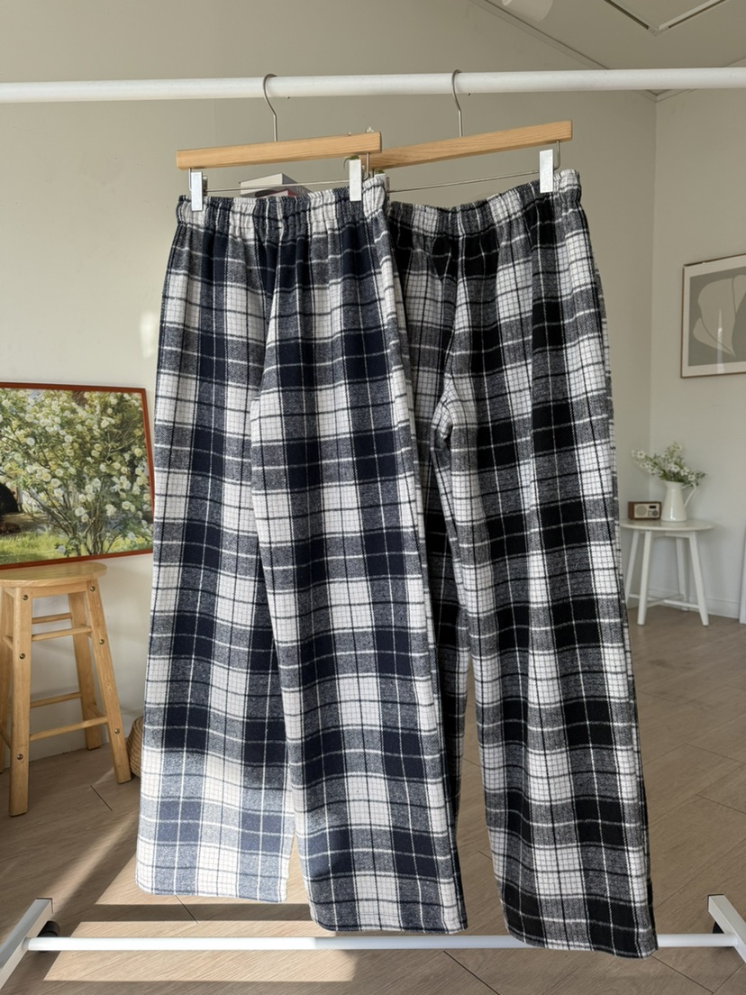 SOLAR韓國直郵女裝新款真品熱賣推薦休閑職業時尚休閑褲格子SOLAR休閑褲