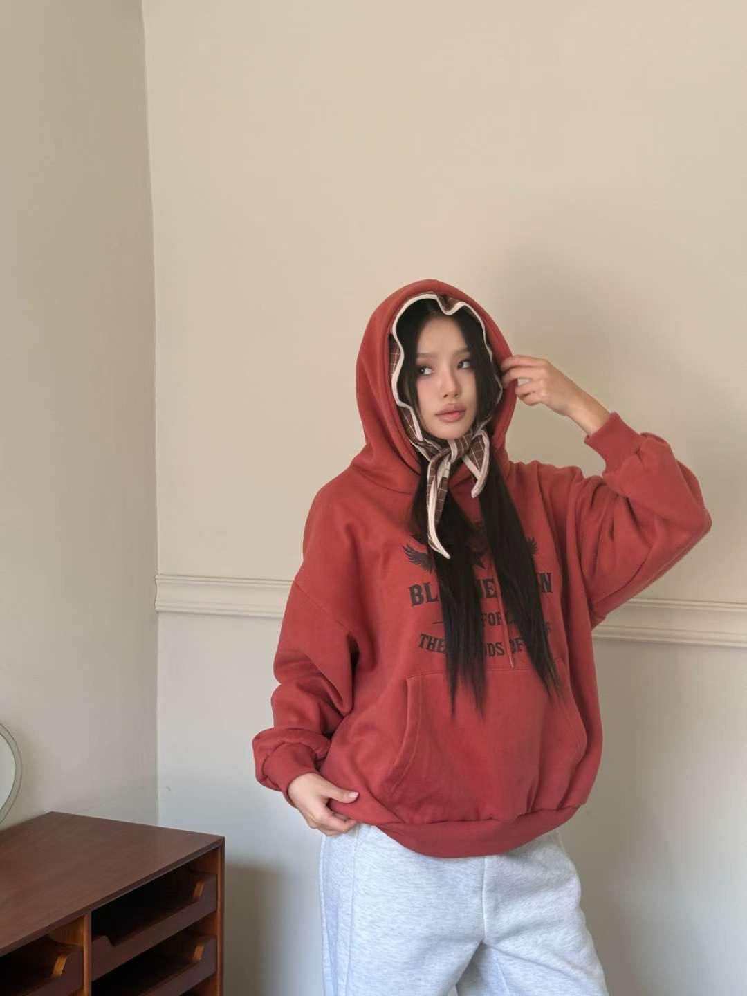 BBIBBICO韓國代購女裝新品推薦時尚真品26春夏職業人氣衛衣BBIBBICO衛衣