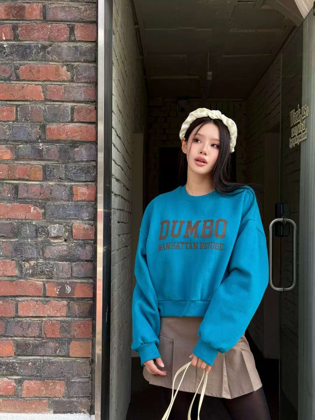 BBIBBICO韓國直郵女裝新款26春夏職業人氣真品時尚休閑衛衣BBIBBICO衛衣