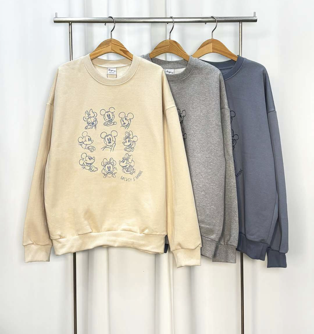 BBIBBICO東大門直郵女士新品26春夏真品時尚熱賣人氣衛衣BBIBBICO衛衣圖色2左二色