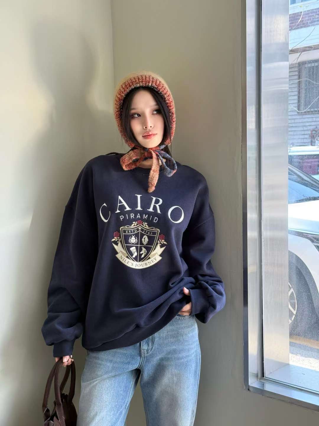 BBIBBICO東大門代購女裝新款真品職業推薦休閑熱賣人氣衛衣BBIBBICO衛衣