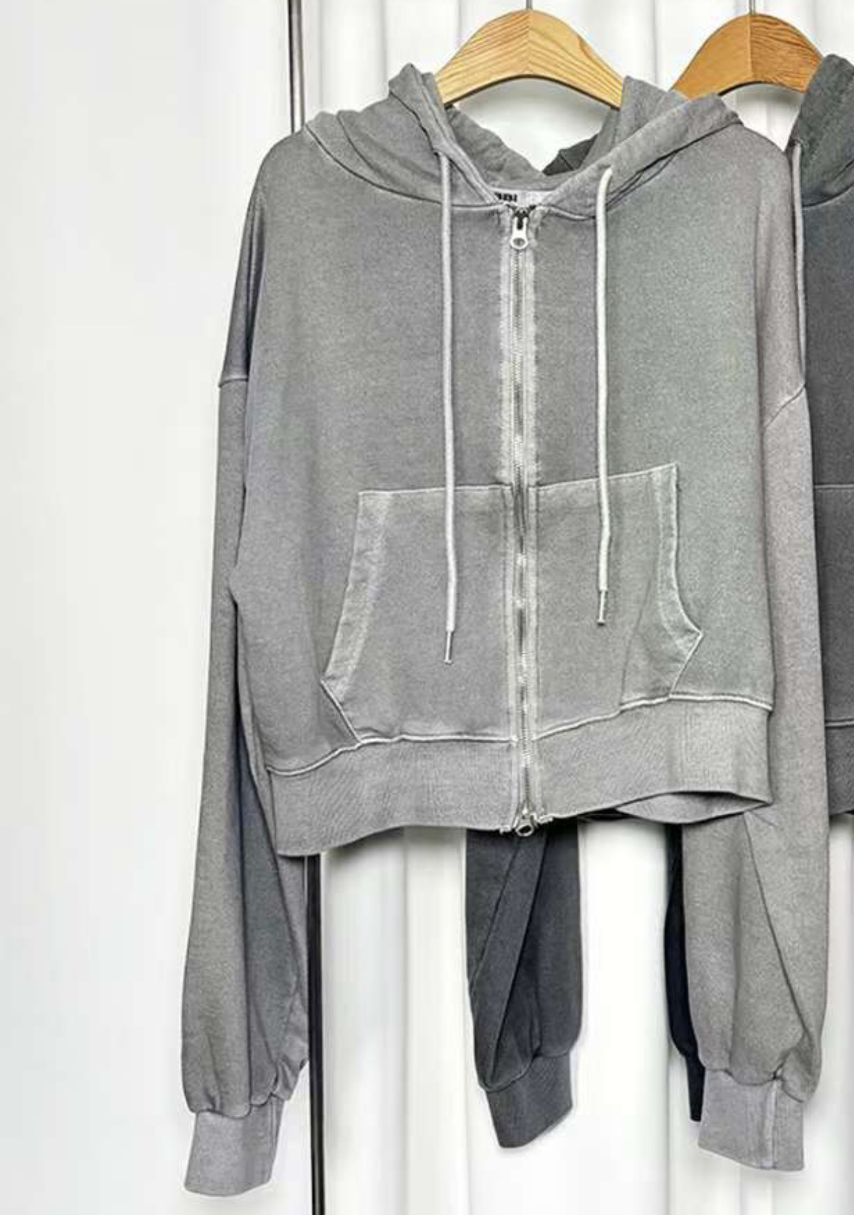 BBIBBICO韓國直郵女士新款休閑26春夏時尚夾克連帽拉鏈衫BBIBBICO夾克圖色1