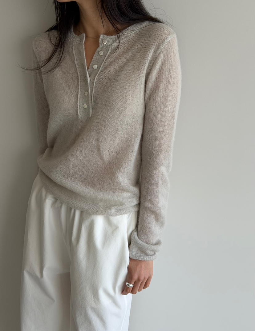 AMY GRACE韓國代購女士新品26春夏熱賣真品時尚針織衫紐扣AMY GRACE針織衫