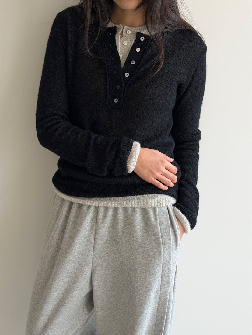 AMY GRACE韓國代購女士新品26春夏熱賣真品時尚針織衫紐扣AMY GRACE針織衫