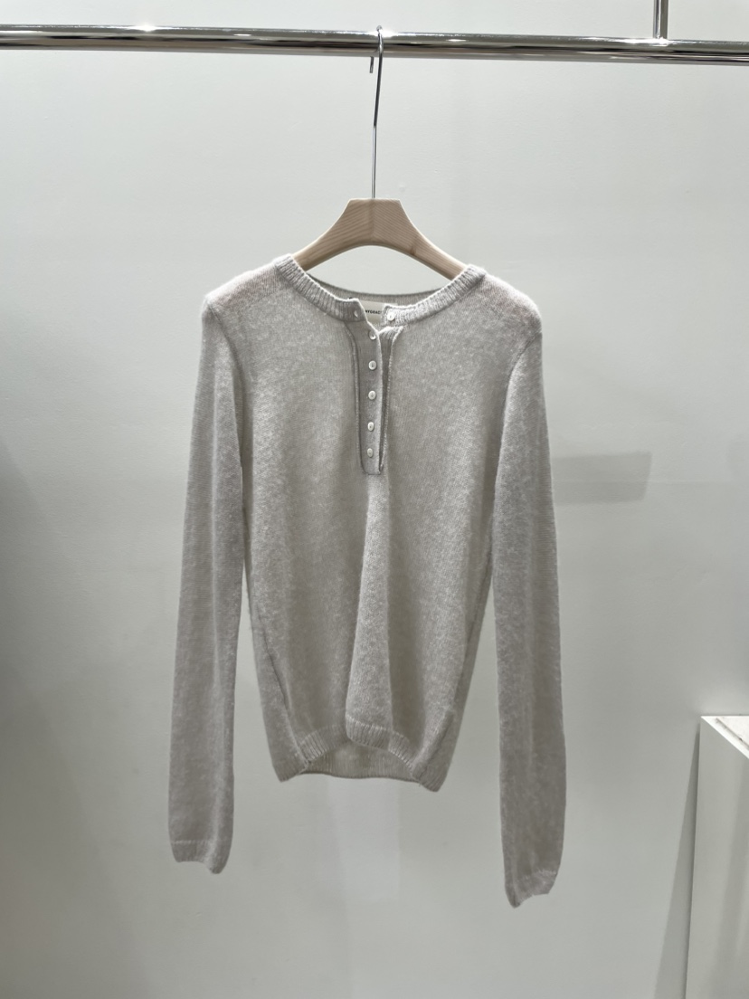 AMY GRACE韓國代購女士新品26春夏熱賣真品時尚針織衫紐扣AMY GRACE針織衫圖色3