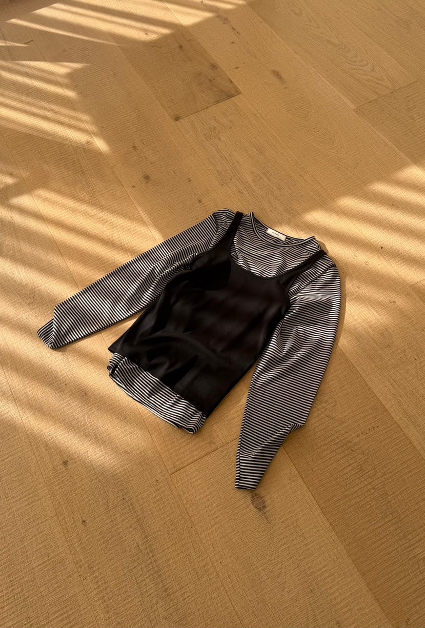 AMY GRACE東大門實拍女裝新品人氣熱賣休閑26春夏長袖T恤AMY GRACE長袖T恤