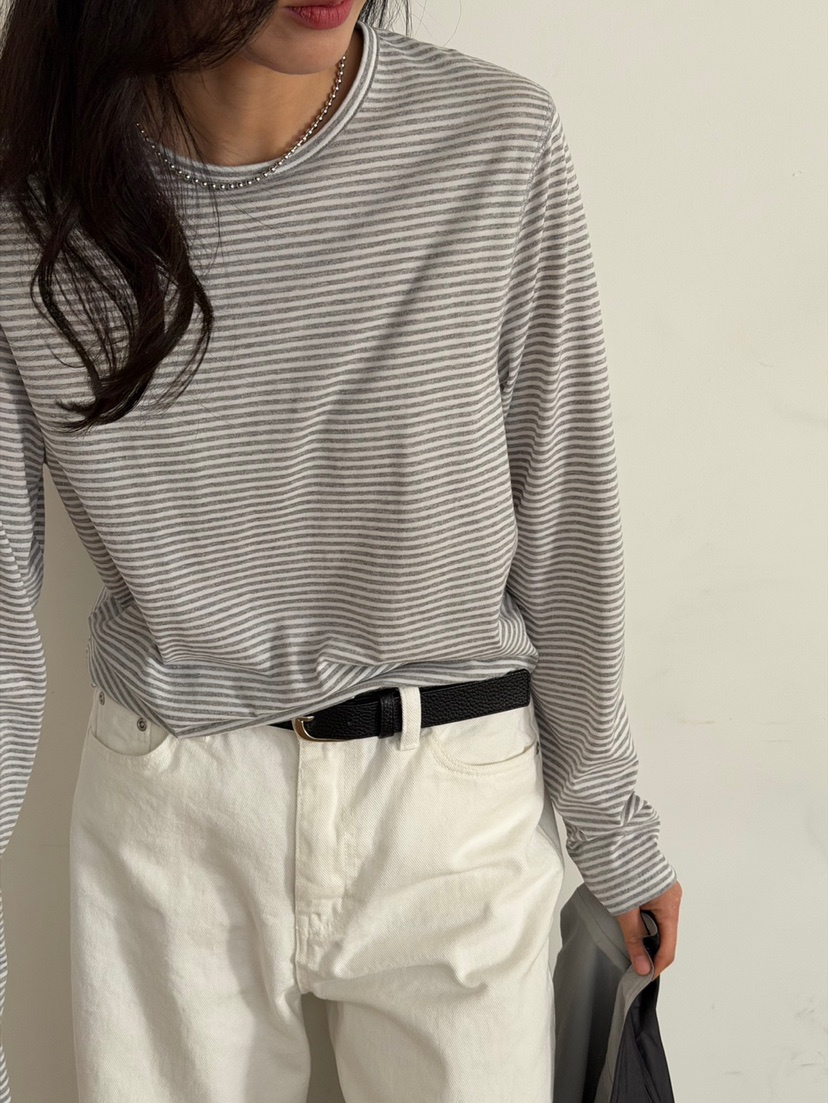 AMY GRACE東大門實拍女裝新品人氣熱賣休閑26春夏長袖T恤AMY GRACE長袖T恤