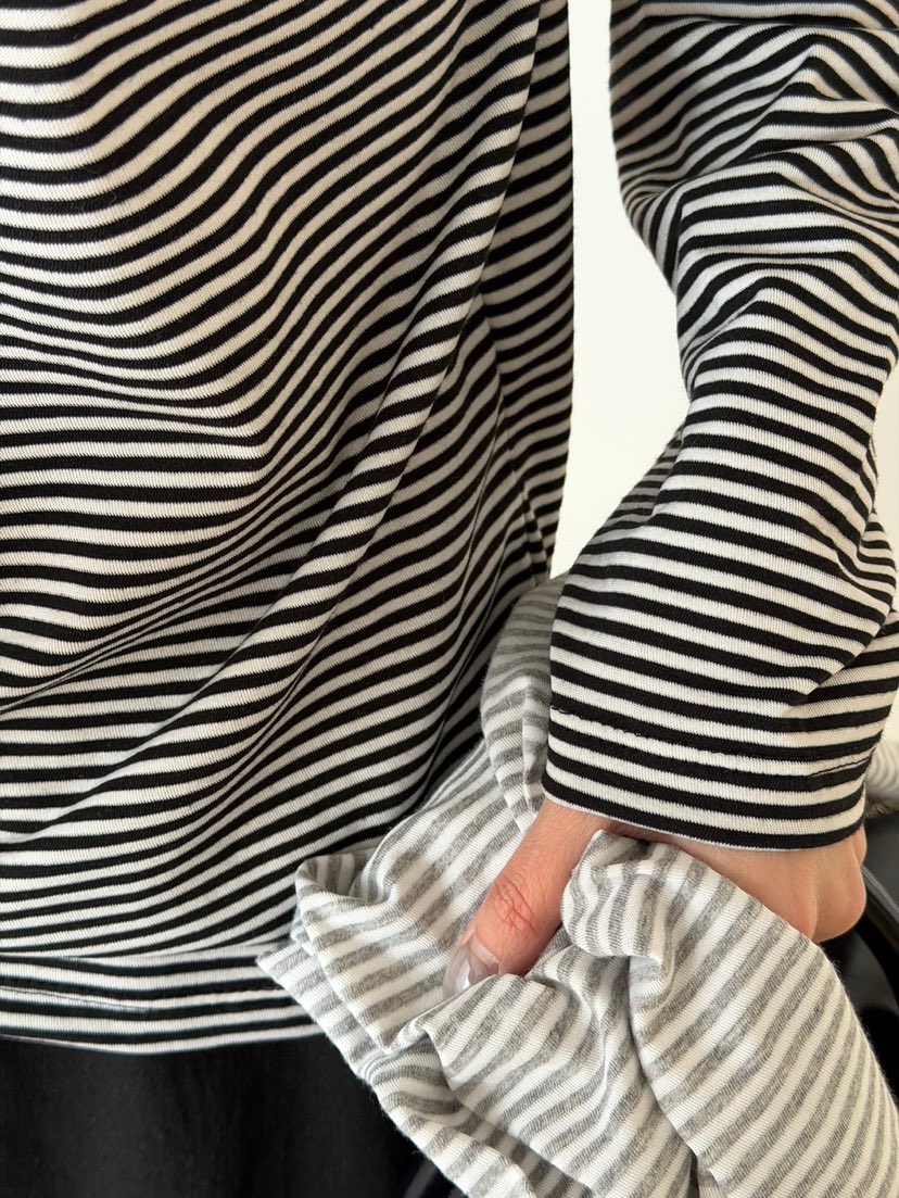 AMY GRACE東大門實拍女裝新品人氣熱賣休閑26春夏長袖T恤AMY GRACE長袖T恤