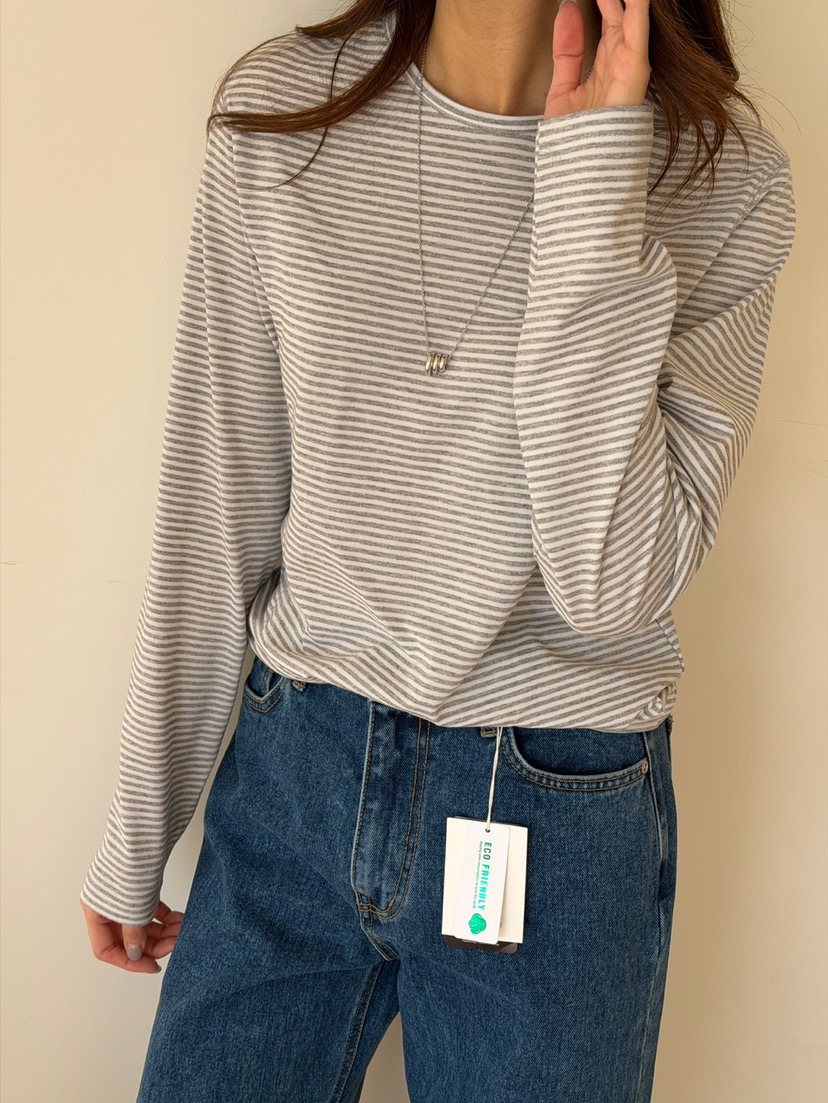 AMY GRACE東大門實拍女裝新品人氣熱賣休閑26春夏長袖T恤AMY GRACE長袖T恤