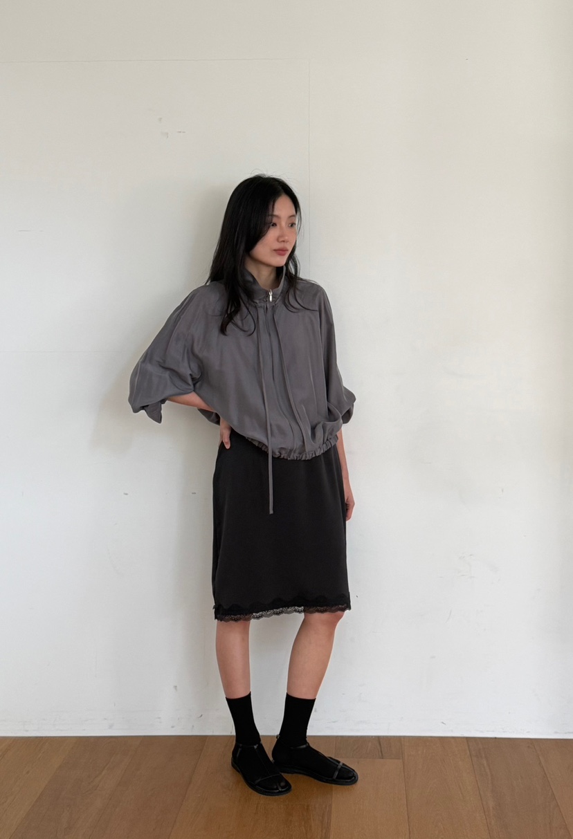 AMY GRACE東大門直郵女士新款熱賣休閑職業襯衫蕾絲衫拉鏈AMY GRACE襯衫/蕾絲衫