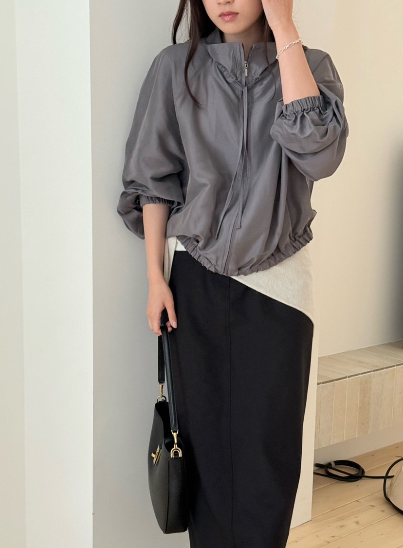 AMY GRACE東大門直郵女士新款熱賣休閑職業襯衫蕾絲衫拉鏈AMY GRACE襯衫/蕾絲衫