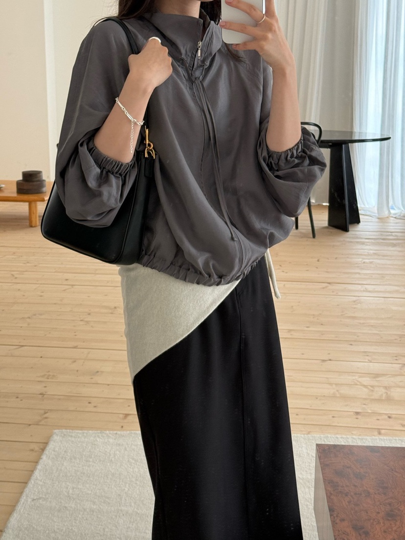 AMY GRACE東大門直郵女士新款熱賣休閑職業襯衫蕾絲衫拉鏈AMY GRACE襯衫/蕾絲衫