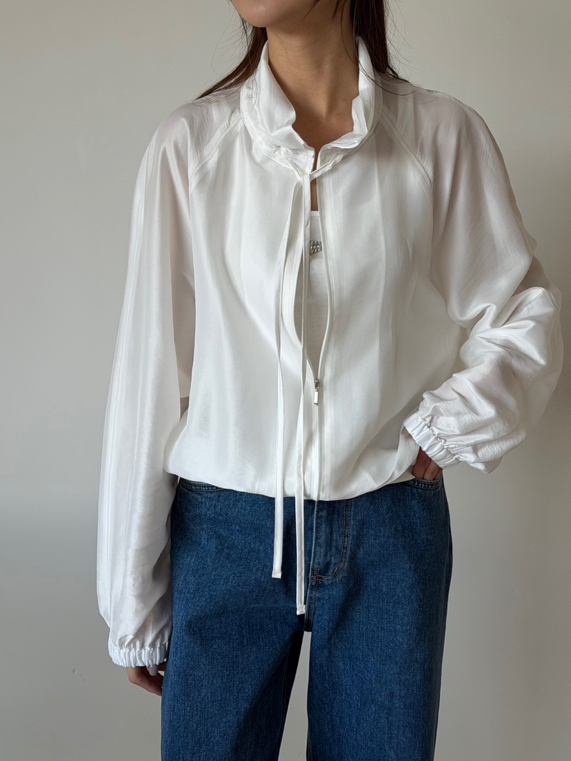 AMY GRACE東大門直郵女士新款熱賣休閑職業襯衫蕾絲衫拉鏈AMY GRACE襯衫/蕾絲衫