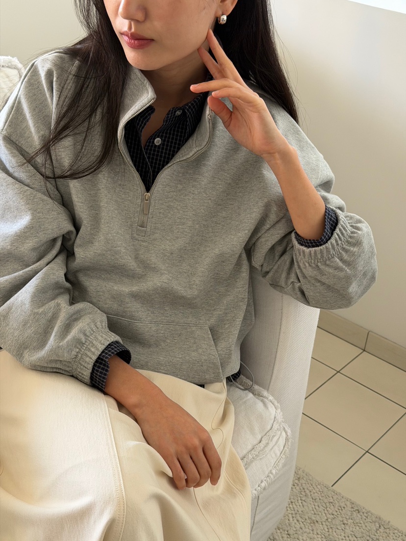 AMY GRACE東大門代購女士新品休閑時尚真品熱賣衛衣拉鏈AMY GRACE衛衣