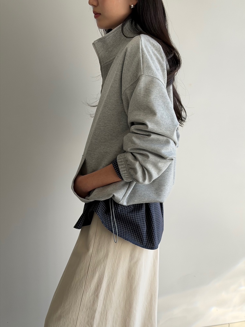 AMY GRACE東大門代購女士新品休閑時尚真品熱賣衛衣拉鏈AMY GRACE衛衣