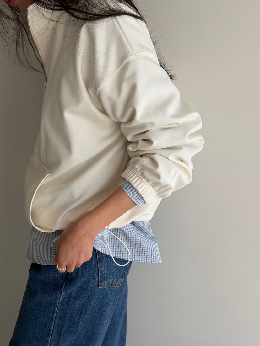 AMY GRACE東大門代購女士新品休閑時尚真品熱賣衛衣拉鏈AMY GRACE衛衣