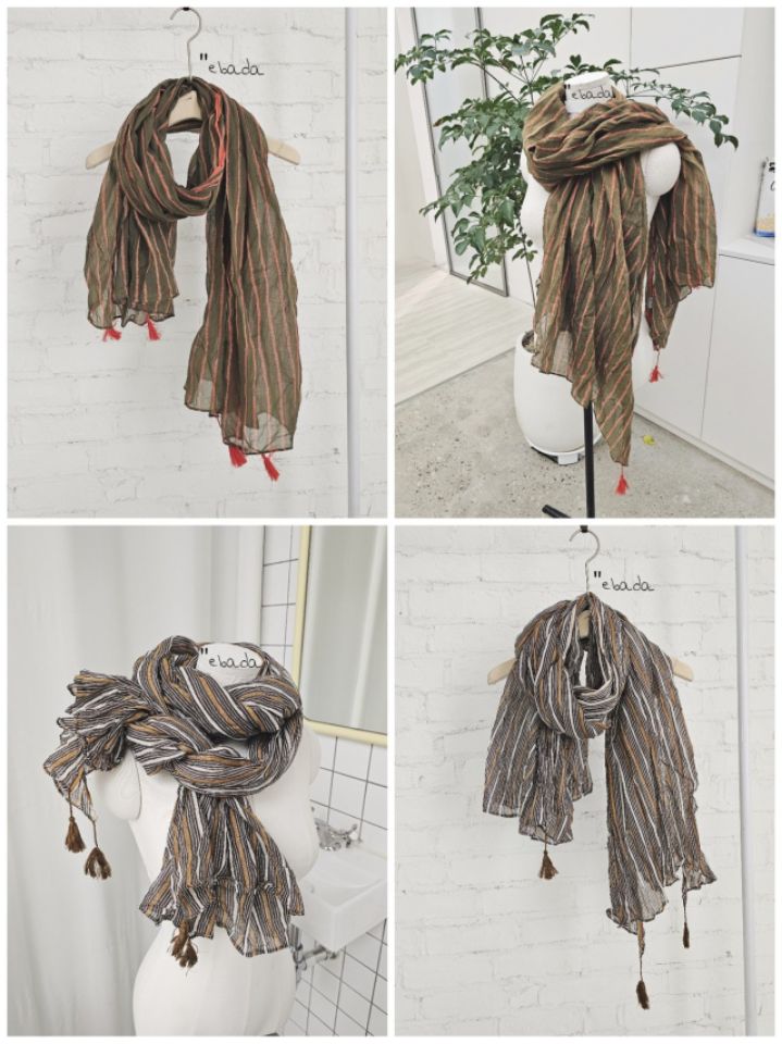 EBADA東大門代購女裝新款熱賣休閑26春夏人氣職業圍巾披肩EBADA圍巾/披肩