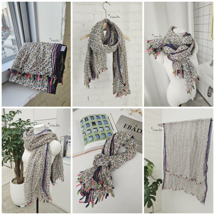 EBADA東大門代購女裝新品休閑職業推薦人氣熱賣26春夏圍巾披肩EBADA圍巾/披肩