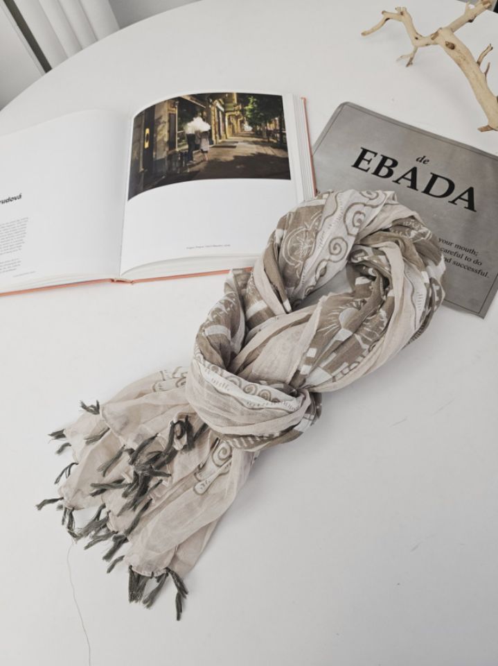 EBADA東大門代購女裝新品人氣時尚真品26春夏職業圍巾披肩EBADA圍巾/披肩圖色1