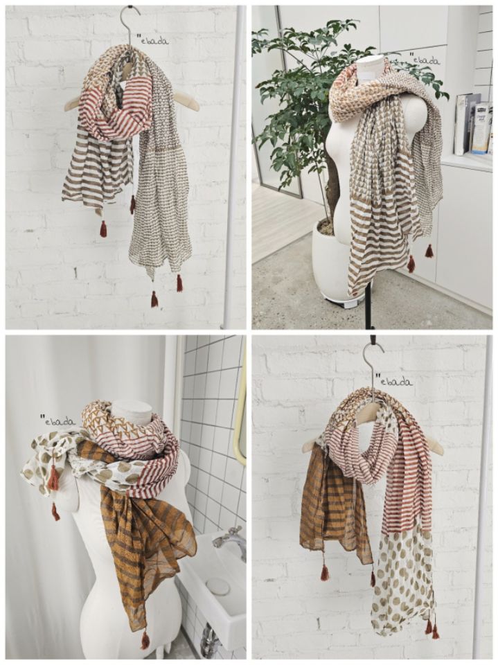 EBADA東大門直郵女士新款休閑熱賣時尚真品推薦職業圍巾披肩EBADA圍巾/披肩