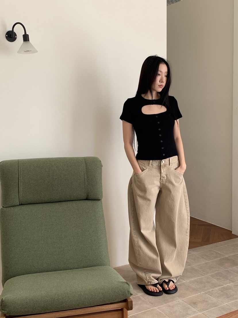 SUNDER MARKET韓國代購女裝新品26春夏時尚熱賣推薦休閑褲SUNDER MARKET休閑褲