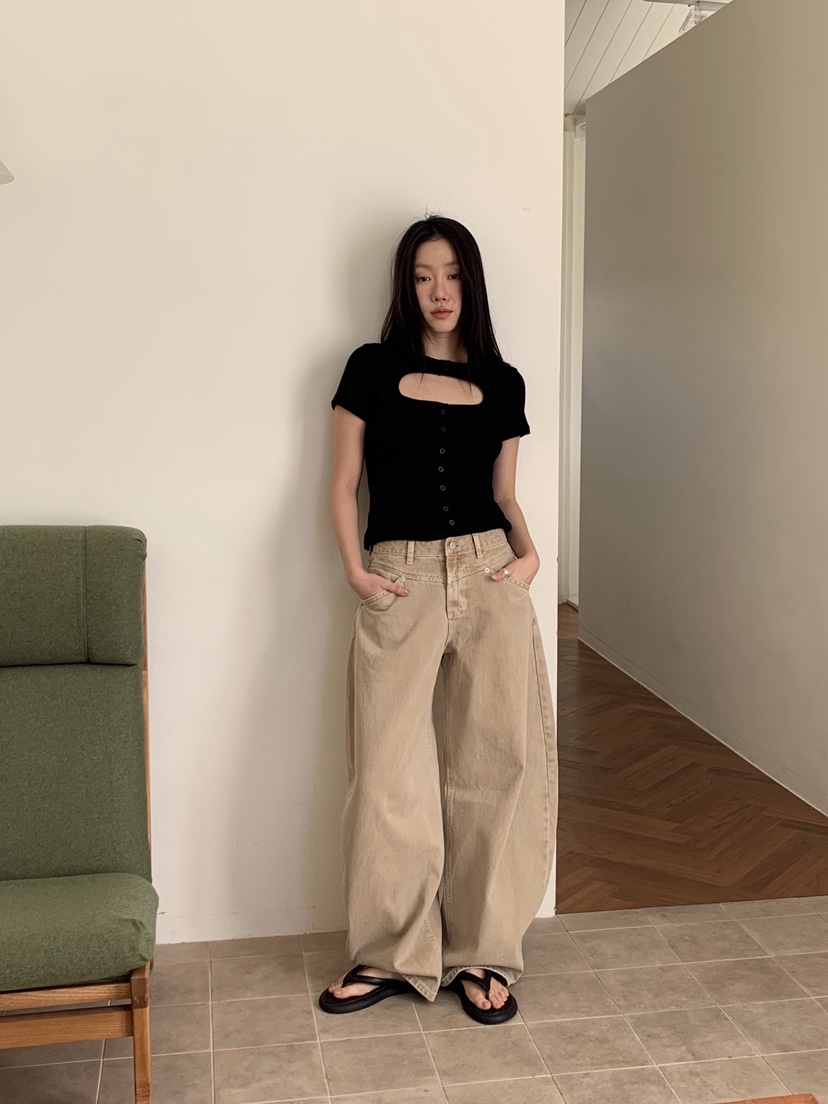 SUNDER MARKET韓國代購女裝新品26春夏時尚熱賣推薦休閑褲SUNDER MARKET休閑褲