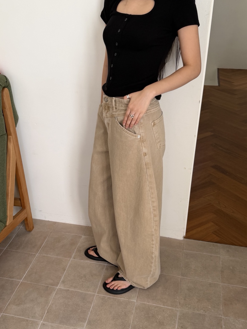 SUNDER MARKET韓國代購女裝新品26春夏時尚熱賣推薦休閑褲SUNDER MARKET休閑褲