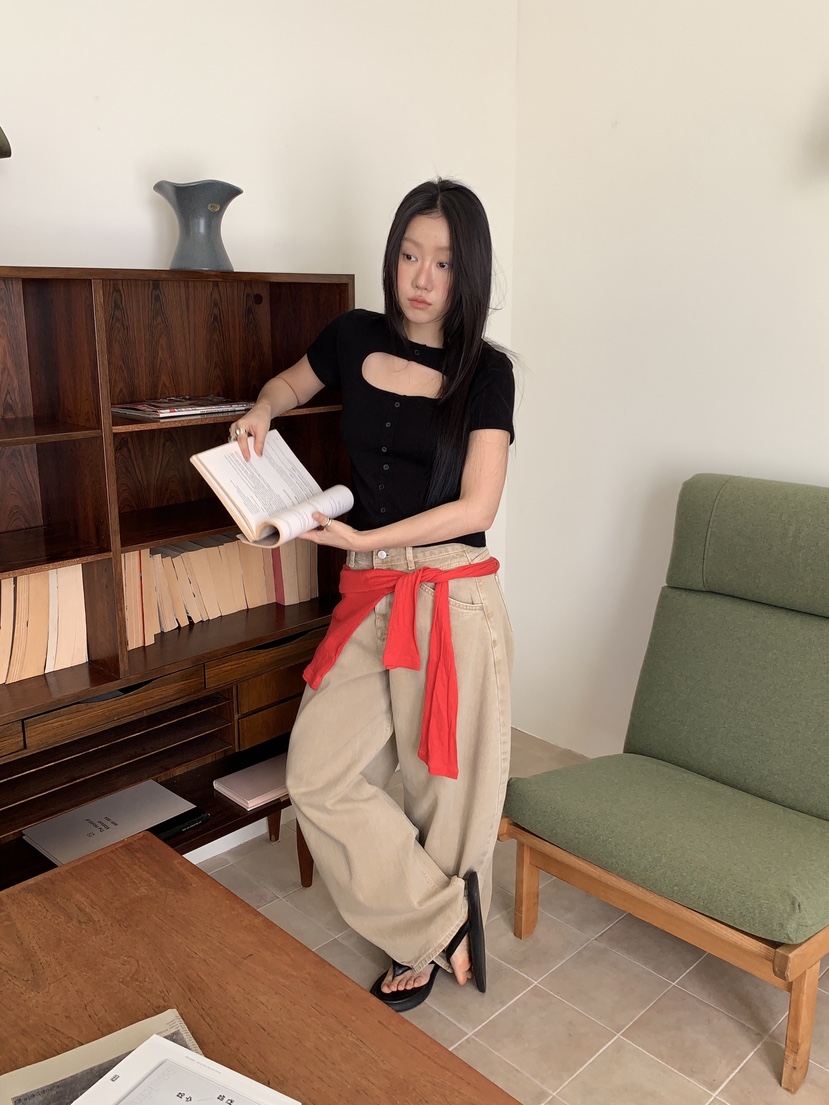 SUNDER MARKET韓國代購女裝新品26春夏時尚熱賣推薦休閑褲SUNDER MARKET休閑褲