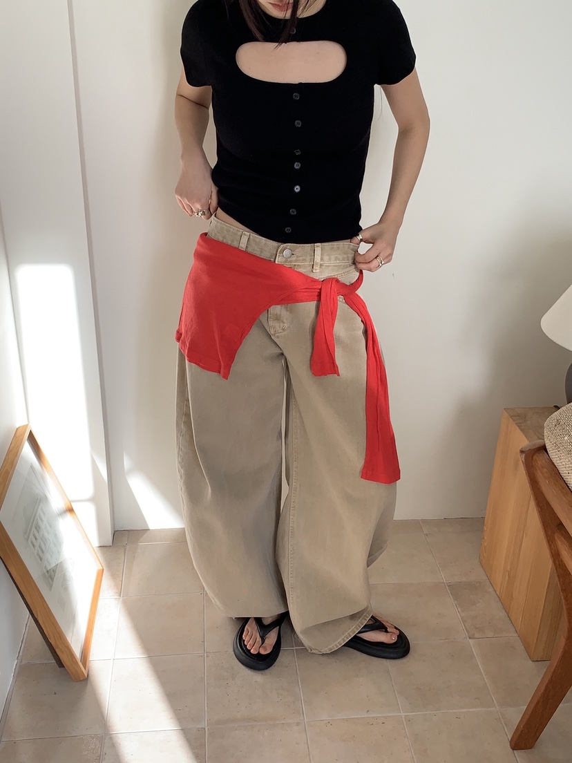 SUNDER MARKET韓國代購女裝新品26春夏時尚熱賣推薦休閑褲SUNDER MARKET休閑褲