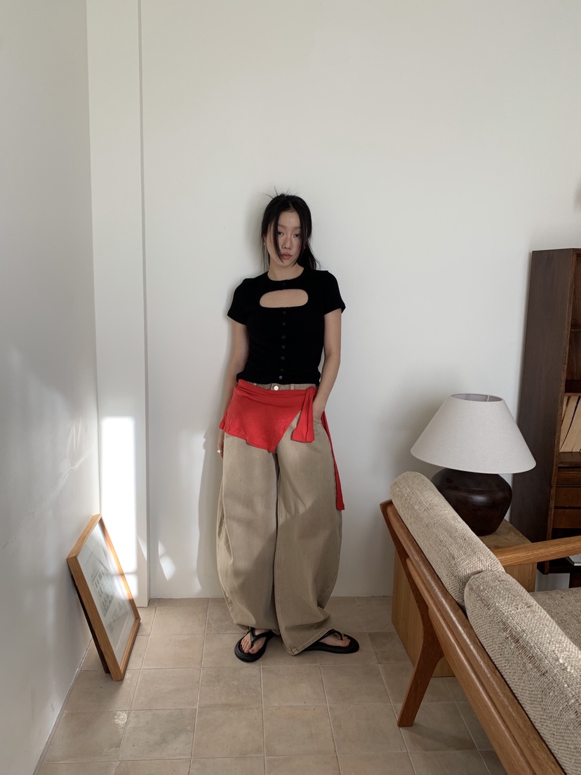 SUNDER MARKET韓國代購女裝新品26春夏時尚熱賣推薦休閑褲SUNDER MARKET休閑褲