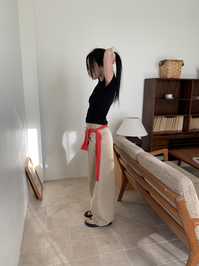 SUNDER MARKET韓國代購女裝新品26春夏時尚熱賣推薦休閑褲SUNDER MARKET休閑褲