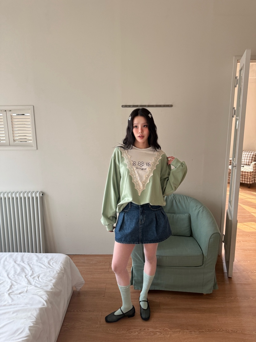 LOVABLE東大門實拍女裝新品職業休閑推薦時尚熱賣人氣衛衣LOVABLE衛衣