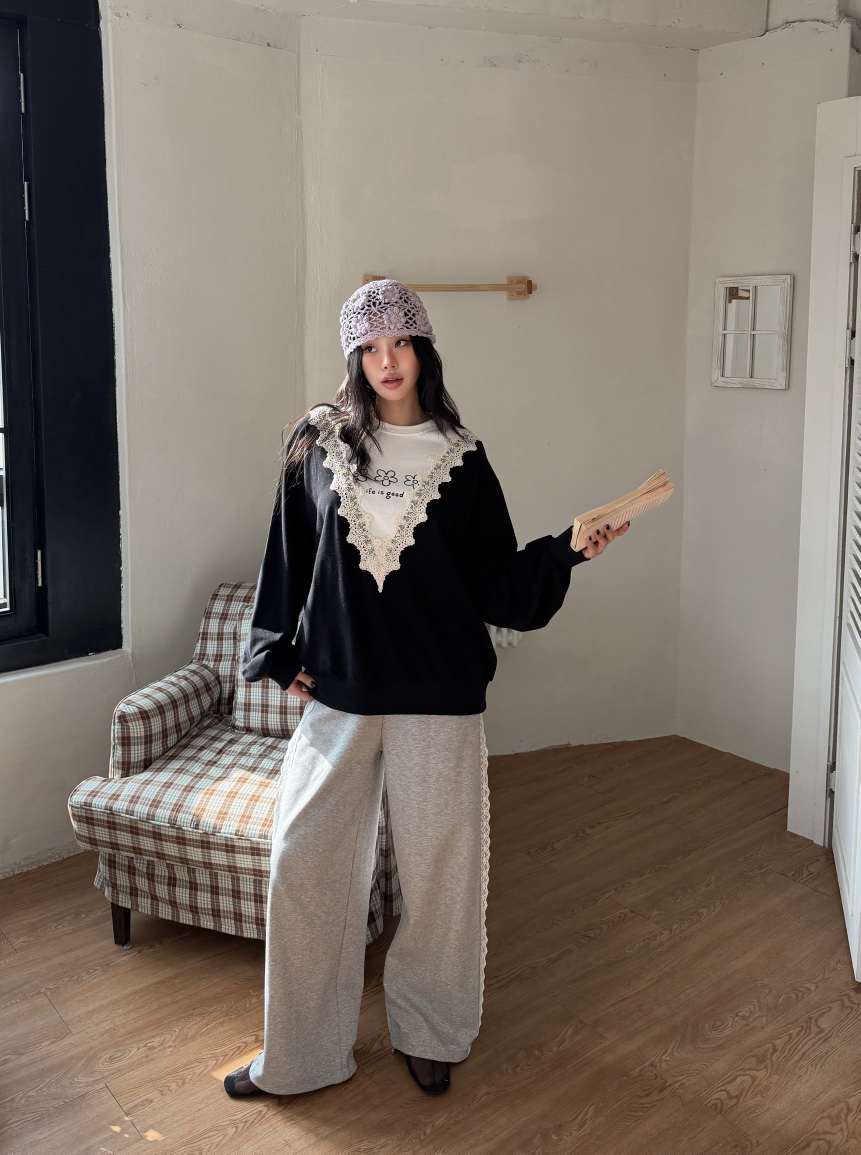 LOVABLE東大門實拍女裝新品職業休閑推薦時尚熱賣人氣衛衣LOVABLE衛衣