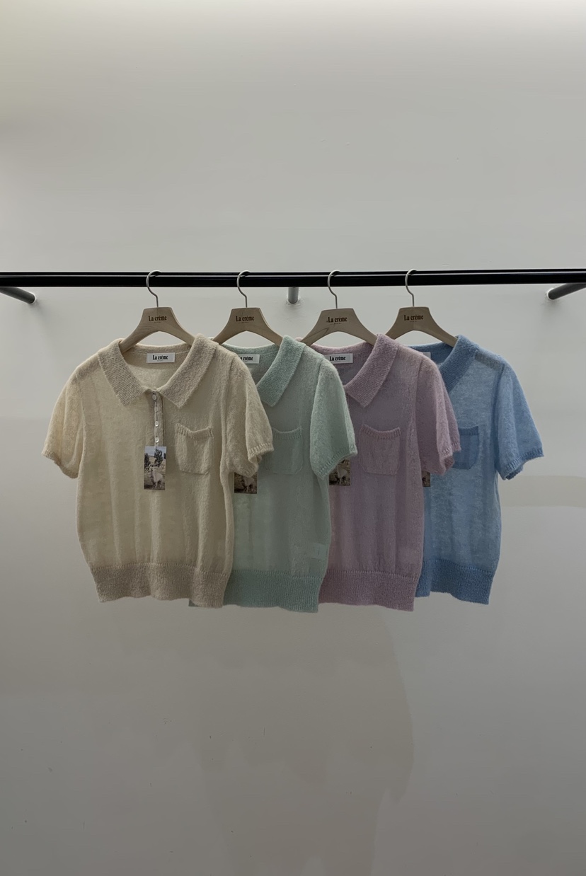 LA CREME東大門代購女裝新款26春夏職業休閑人氣針織衫羊駝LA CREME針織衫