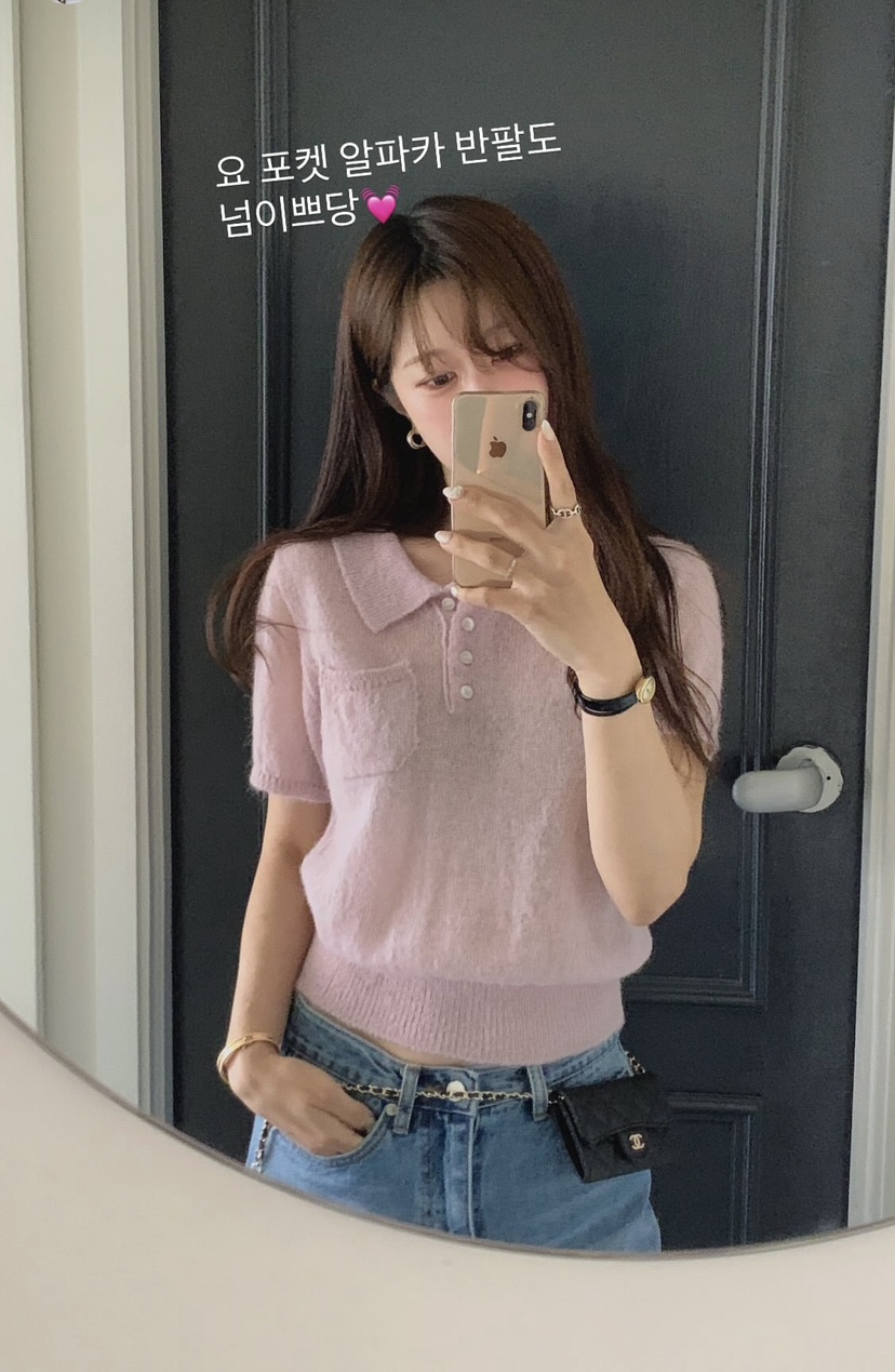 LA CREME東大門代購女裝新款26春夏職業休閑人氣針織衫羊駝LA CREME針織衫