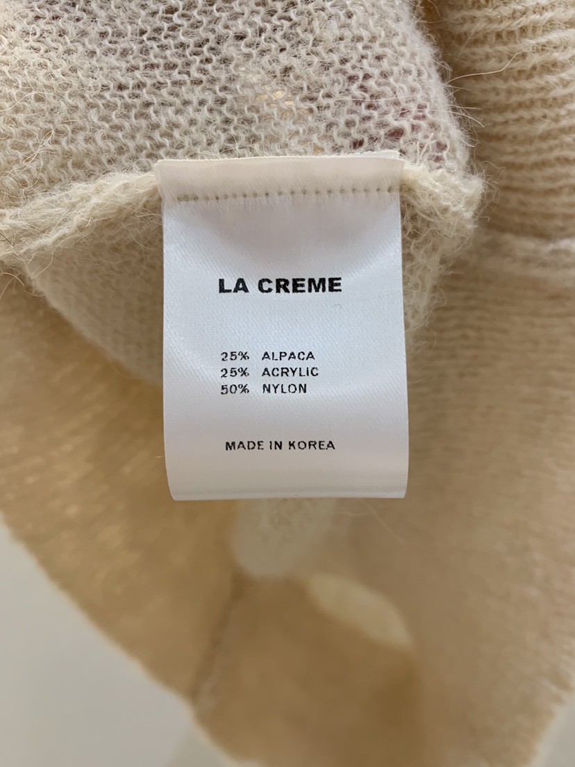 LA CREME東大門代購女裝新款26春夏職業休閑人氣針織衫羊駝LA CREME針織衫