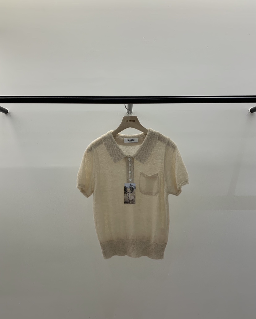 LA CREME東大門代購女裝新款26春夏職業休閑人氣針織衫羊駝LA CREME針織衫圖色1