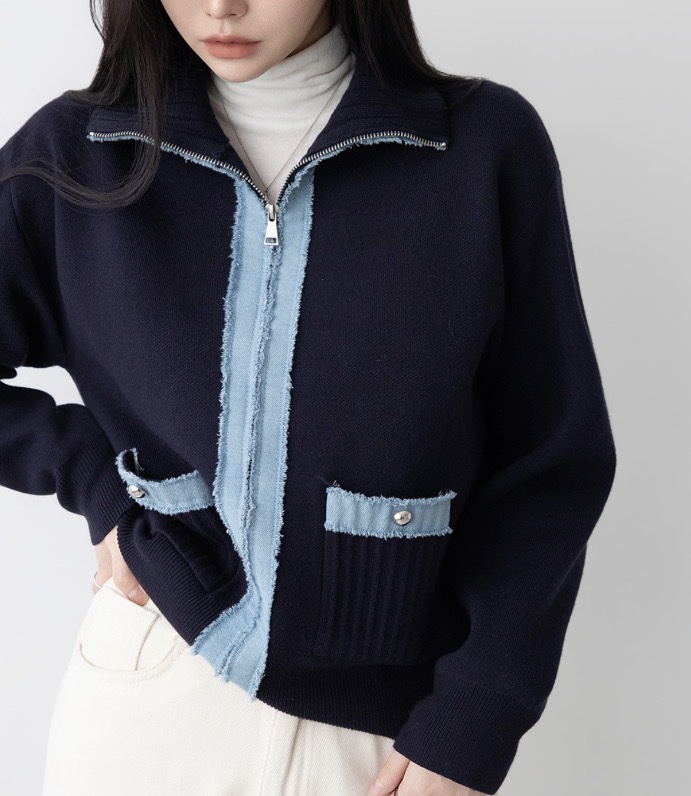 I BLLE韓國代購女裝新品時尚真品職業休閑26春夏夾克拉鏈I BLLE夾克